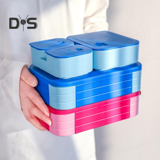 Ланч-бокс Bento для взрослых и детей, герметичный контейнер для ланча без бисфенола А, контейнер для планирования еды с несколькими отделениями