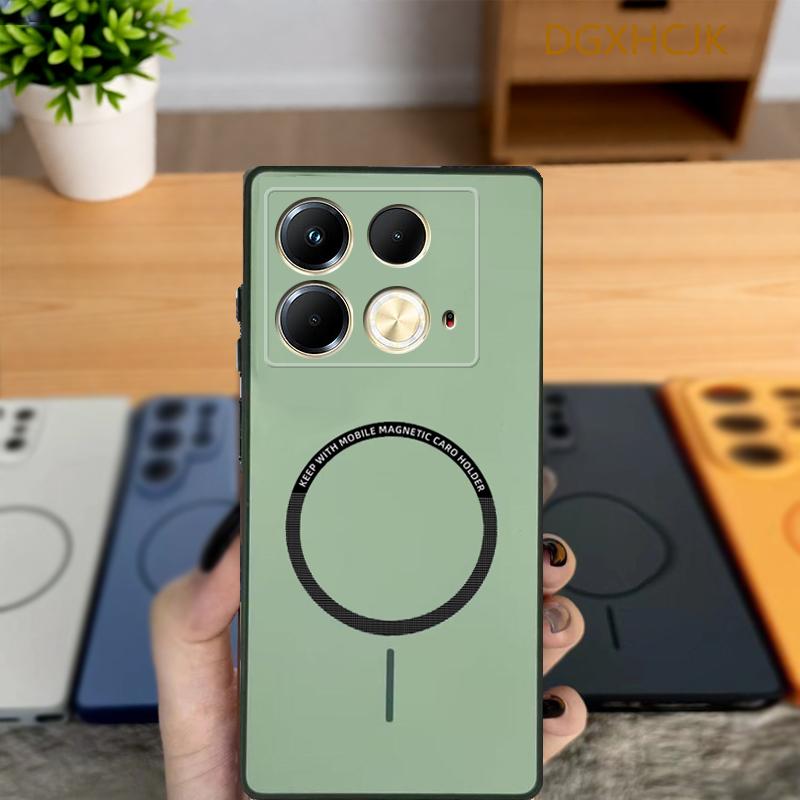 Для Infinix Note 40 Чехол для Infinix Note 40 Pro Чехол для телефона Infinix Note 40 Pro + Плюс Чехол Цветной магнитный жесткий Силиконовая задняя крышка