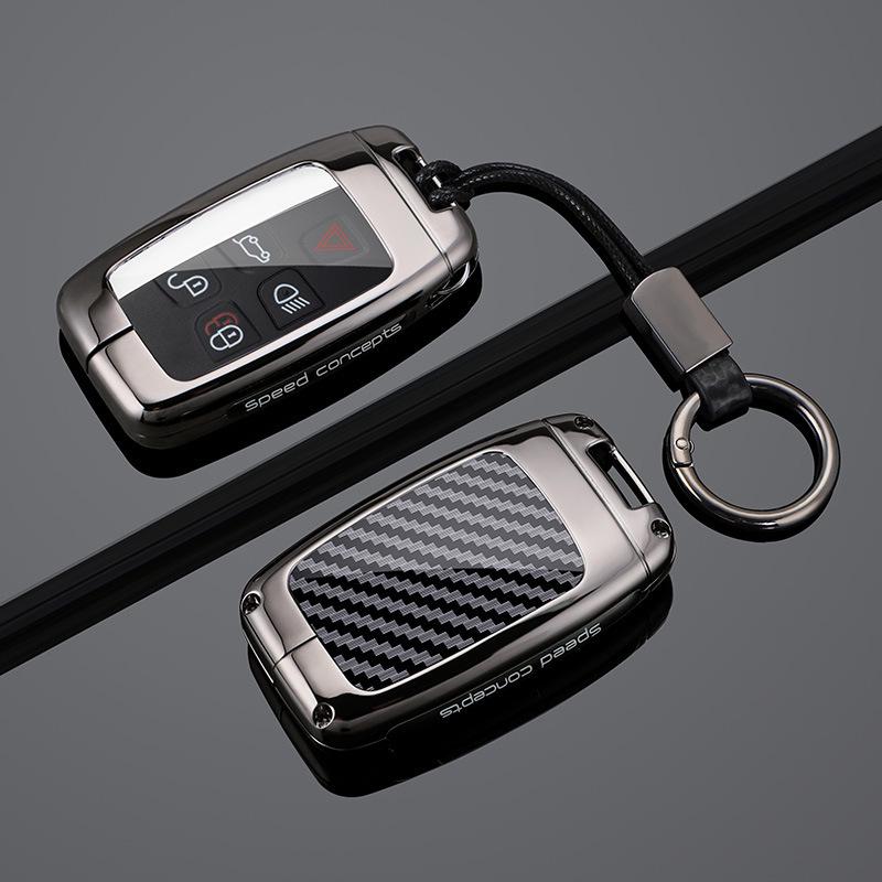 Чехол для ключа автомобиля Land Rover и Jaguar: Подходит для Range Rover, Discovery, Sport, Freelander, Evoque, Defender, Velar - Защитный чехол-оболочка