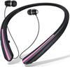 Наушники с шейным ободом, беспроводные Bluetooth-наушники с шумоподавлением, вставные наушники с регулируемым кабелем, водонепроницаемая гарнитура для Android IOS