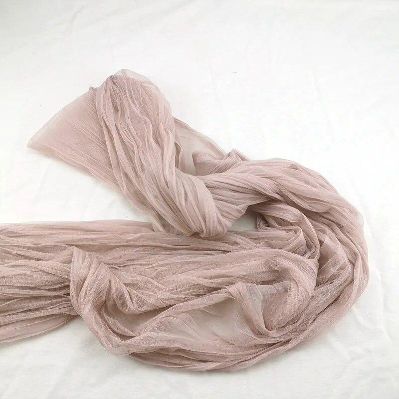 INS морщинистая Тюлевая ткань 1,2 x 3 м с рюшами, сетчатая ткань, цветочный магазин, фотофон, ткань, свадебный декор, украшения для дня рождения