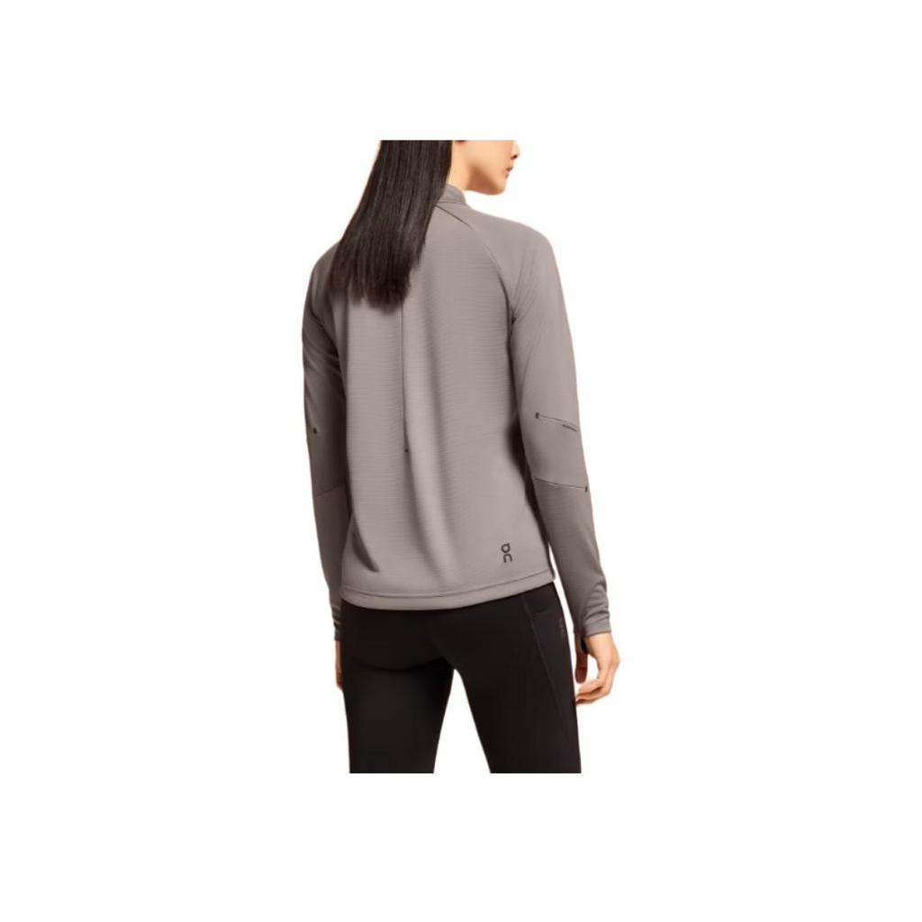 Футболка с длинным рукавом On Climate Solid Moisture Wicking Casual Lg, женские топы, угольно-серый 1WE10781933