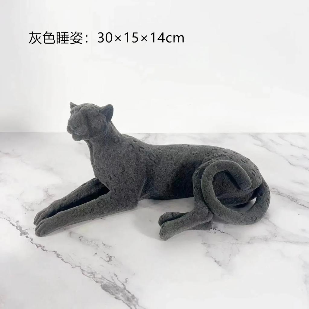 Леопардовая скульптура из смолы, имитирующая животных, декоративные фигурки гепарда, декоративные аксессуары