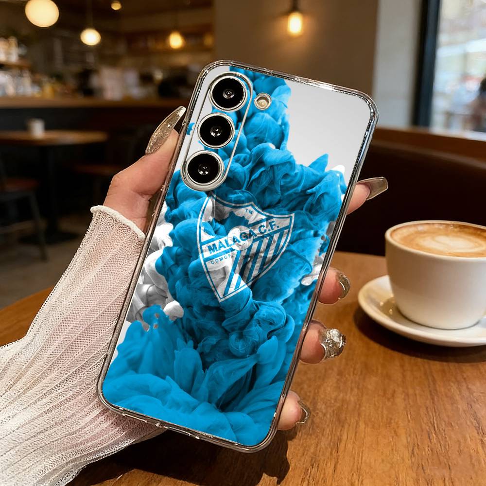 КРУТЫЙ Чехол для телефона COOL M-Malaga C-CF для Samsung S25, S24, S21, S22, S23, S30, Ultra, S20, Plus, Fe, Lite Прозрачная крышка