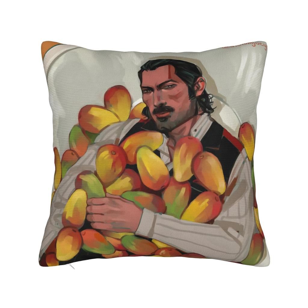 Квадратная наволочка с мемом Артура Моргана RDR2 Игровые чехлы для подушек Модный полиэстер Декор Наволочка для гостиной 40*40 см