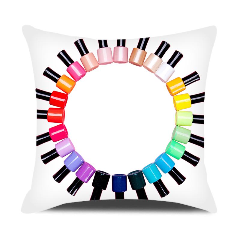 Наволочка в клетку с геометрическим полосатым принтом, красочная наволочка для дома, дивана, украшения автомобиля, чехол для подушки из персиковой кожи