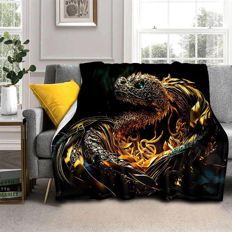 Готическое одеяло со змеей и змеей Python Viper, мягкое одеяло для дома, спальни, кровати, дивана, пикника, путешествия, офиса, одеяло, детское одеяло