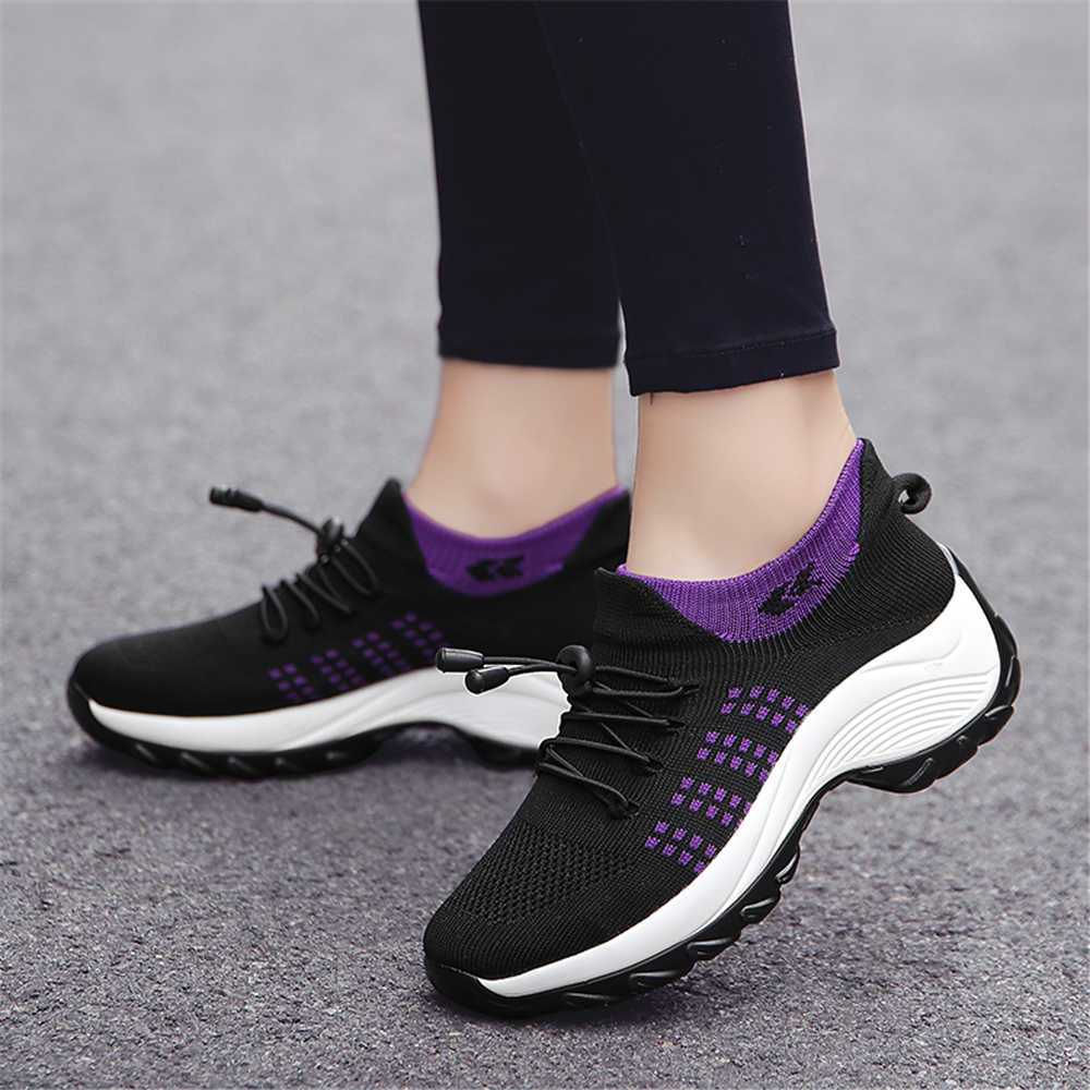Fashion Stocking Extra Large Sizes Home Loafers Women Sneakers Original Woman Flat Shoes Sport High-tech Tenisky Krasovki Choes