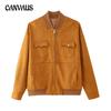Autumn Women's Solid Color Fashion Casual Jacket Loose Work Style Baseball Jacket