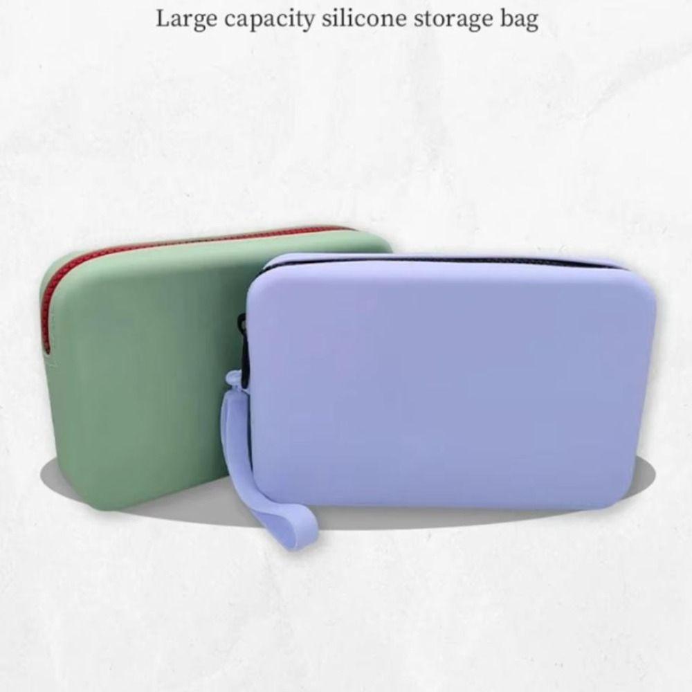 Прямоугольная многофункциональная сумка для хранения Morandi Color Small Item Bag Силиконовая косметичка для женщин