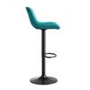 Blue Dining Room Bar Stool Swivel Chairs, Set of 2 - Velvet-Covered, Height-Adjustable, 360 degrees Swivel Function
