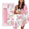 Cute Sanrio Hello Kitty Multi Beach Towel Colorful Print Essential for Swimming Fitness Yoga Camping Best Holiday Present