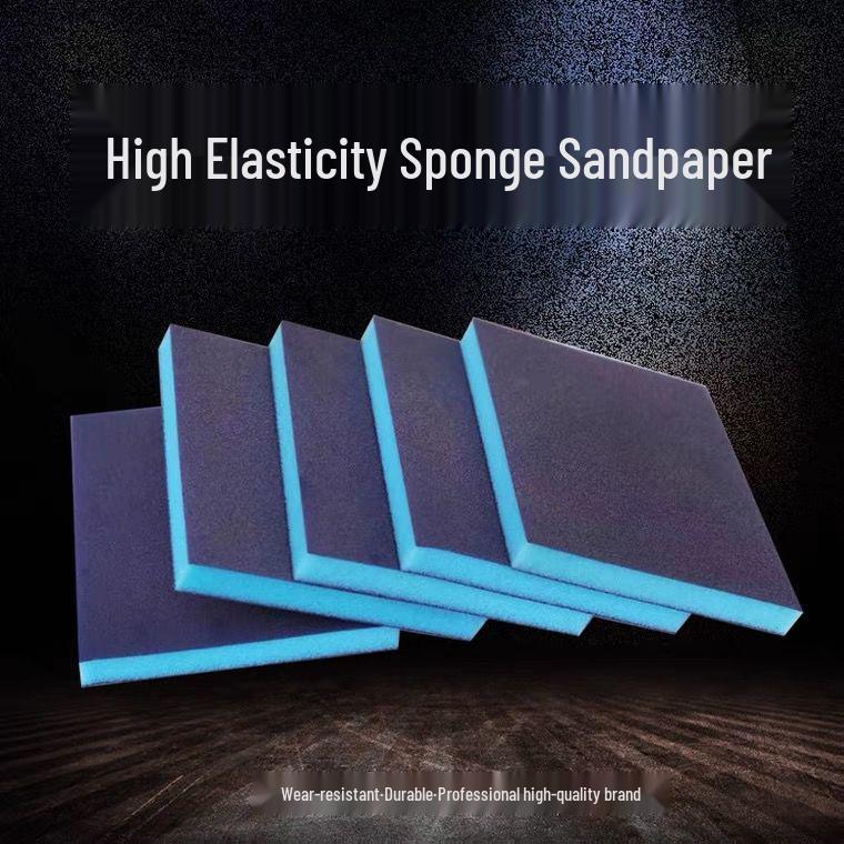 Blue Double-Sided Sponge Sandpaper for Woodworking and Car Bodywork