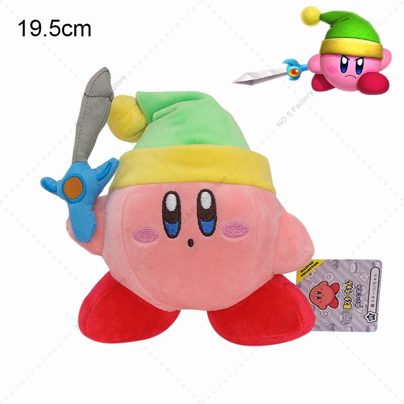 Hot Game Star Kirby Sword Kirby Plush Toy  Cartoon Stuffed Peluche Doll Great Christmas Birthday Gift For Children