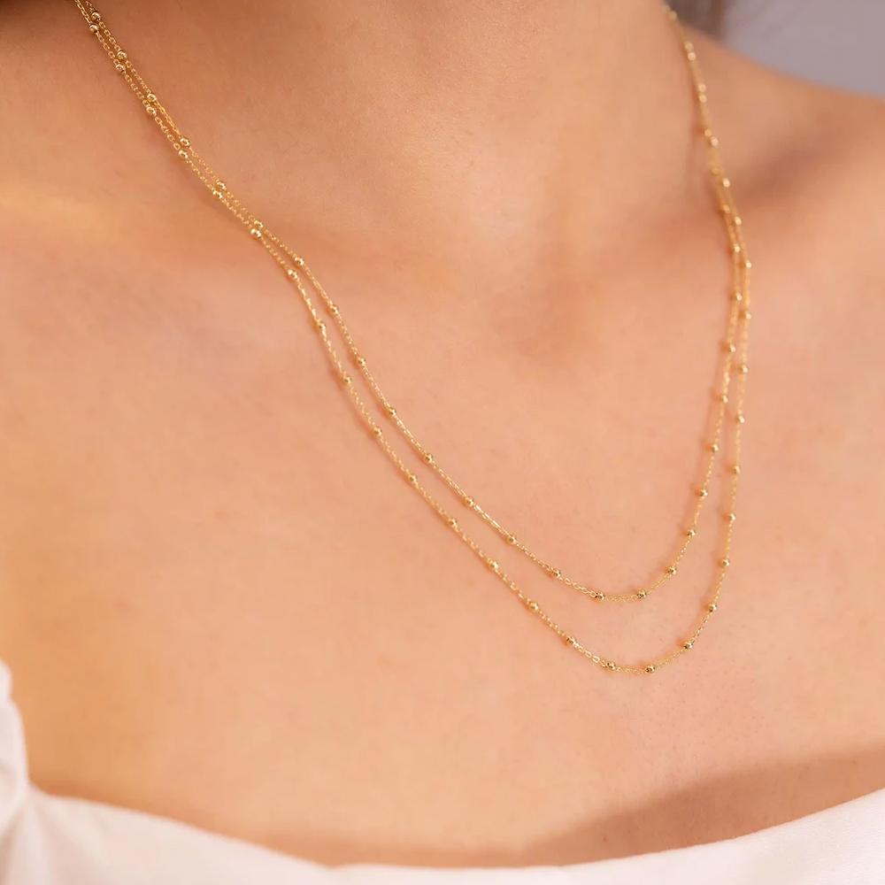 EMANCO 10 шт. Золотой цвет Нержавеющая сталь Коробчатая цепь Чокер Ожерелье Минималистичное Модное Романтичное Женское Украшение Подарок Оптом