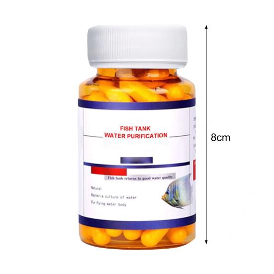 1/2 бутылки капсулы для очистки воды в аквариуме Мощная капсула для очистки воды в аквариуме для удаления всех видов мутности из воды в аквариуме