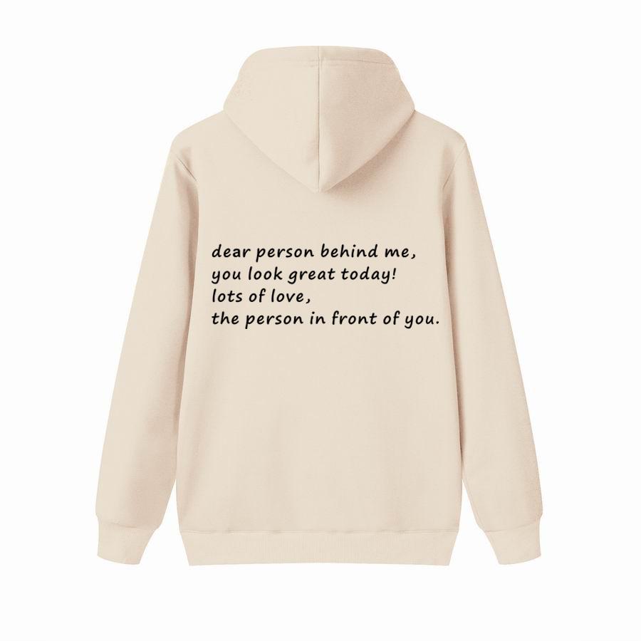 Осенняя толстовка с капюшоном «Дорогой человек позади меня», персонализированная толстовка с надписью «Be Kind Message», толстовки с капюшоном для психического здоровья, толстовки с длинными рукавами, пуловеры