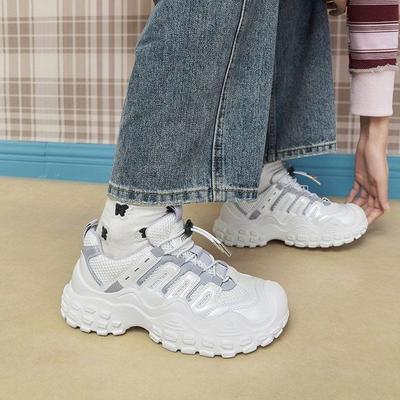 Модная уличная полая повседневная обувь женская 2025 лето и осень новая уродливая милая обувь беговая спортивная обувь походная обувь кроссовки для папы