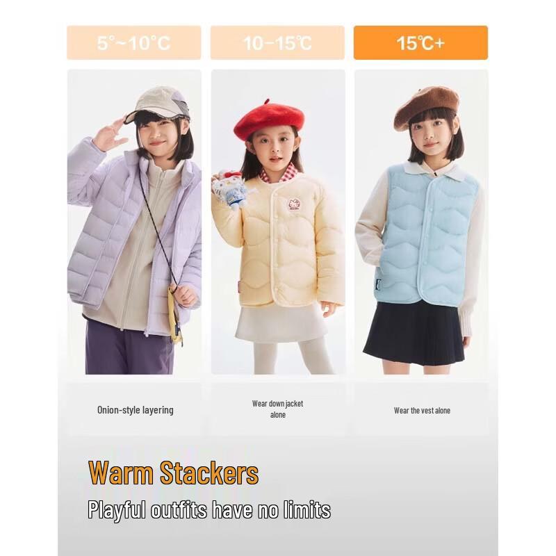 Bosideng Lightweight Warm Round Neck Short Down Jacket T260135030