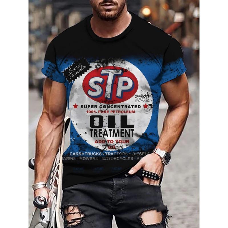 Short Sleeved Summer Spider Beast Digital Printed Fashionable T-shirt with Loose Fitting Head Round Neck Made of Milk Silk T-Shirts (men’s)