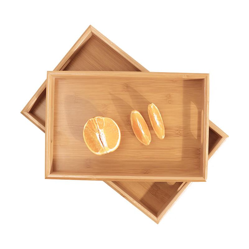 Bamboo Wood Rectangular Serving & Tea Tray