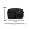 Molle Horizontal Admin Pouch with Front Drawstring Pocket EMT Pouch EDC Utility Orgaznier Bag Hunting Fanny Pack