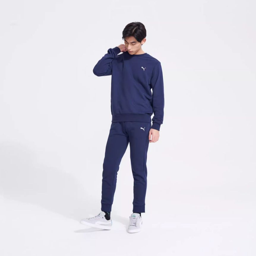 Puma Трикотажные штаны мужские твидовые синие 593054-06
