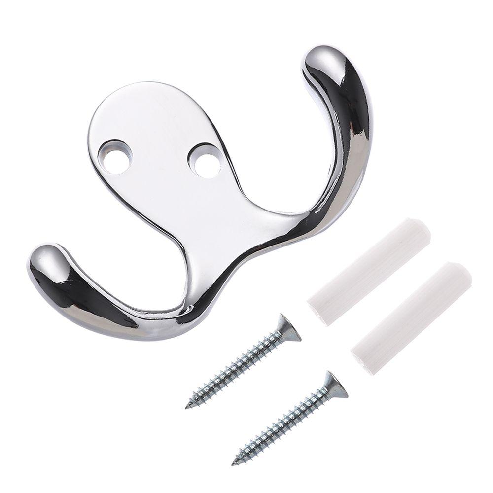 Винтажная одежда мелочи металл двойные крючки настенный крючок полированная вешалка