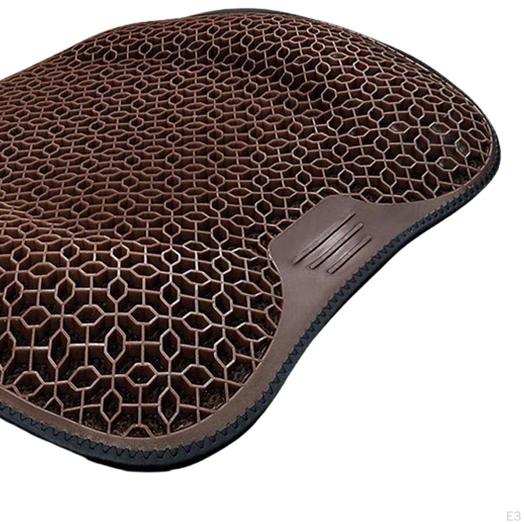 Car Seat Gel Cushion with Honeycomb Structure, Non-Slip Chair Pad for Drivers