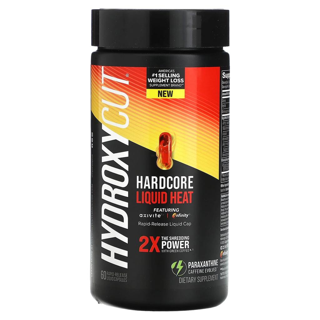 Hydroxycut Hardcore Liquid Heat, 60 Immediate-release Liquid Capsules