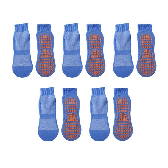 5 пар взрослых массажных носков, противоскользящие хлопковые носки для батута, дышащие, эластичные, короткие носки для занятий йогой и спортом