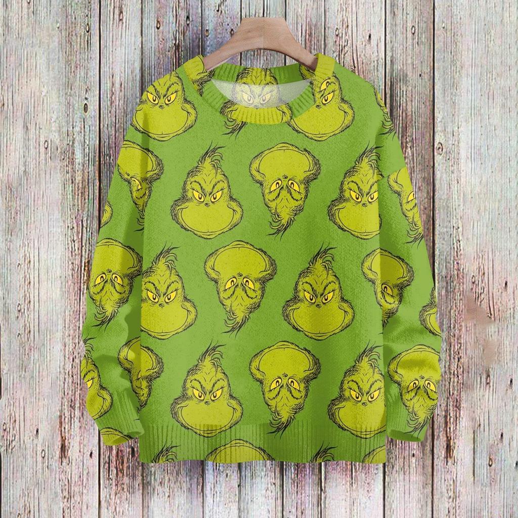 Christmas Sweatshirts For Women Knit Sweater Cute Shirt Fall Crewneck Pullover Tops