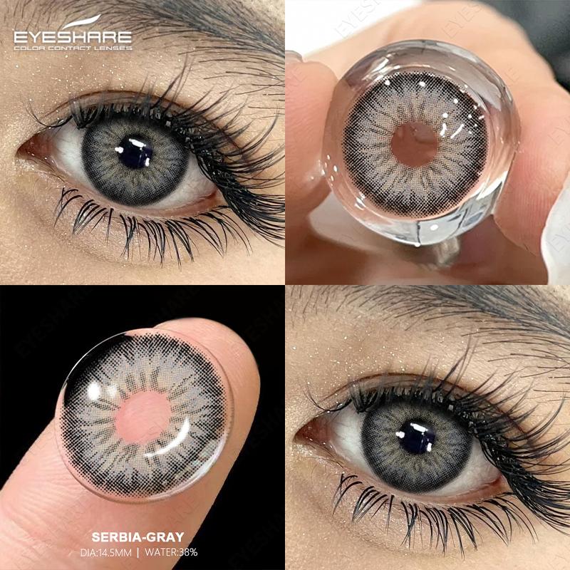 1Pair Color Contact Lenses for Eyes Fashion Cosmetic High Quality Blue Lenses Green Eye Contacts Cosmetic Eye Contacts Yearly
