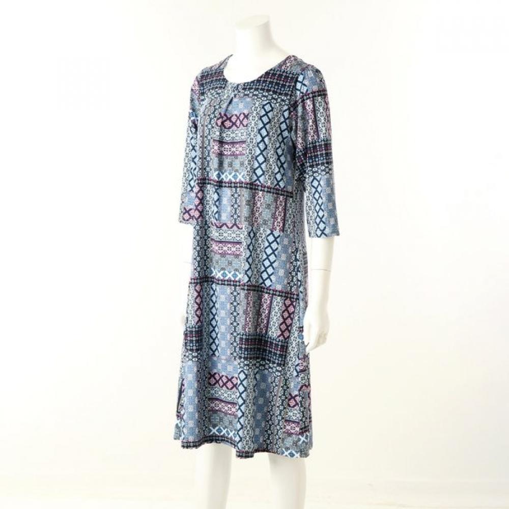 Wacoal Geometric Print Loungewear Dress Wgn375w