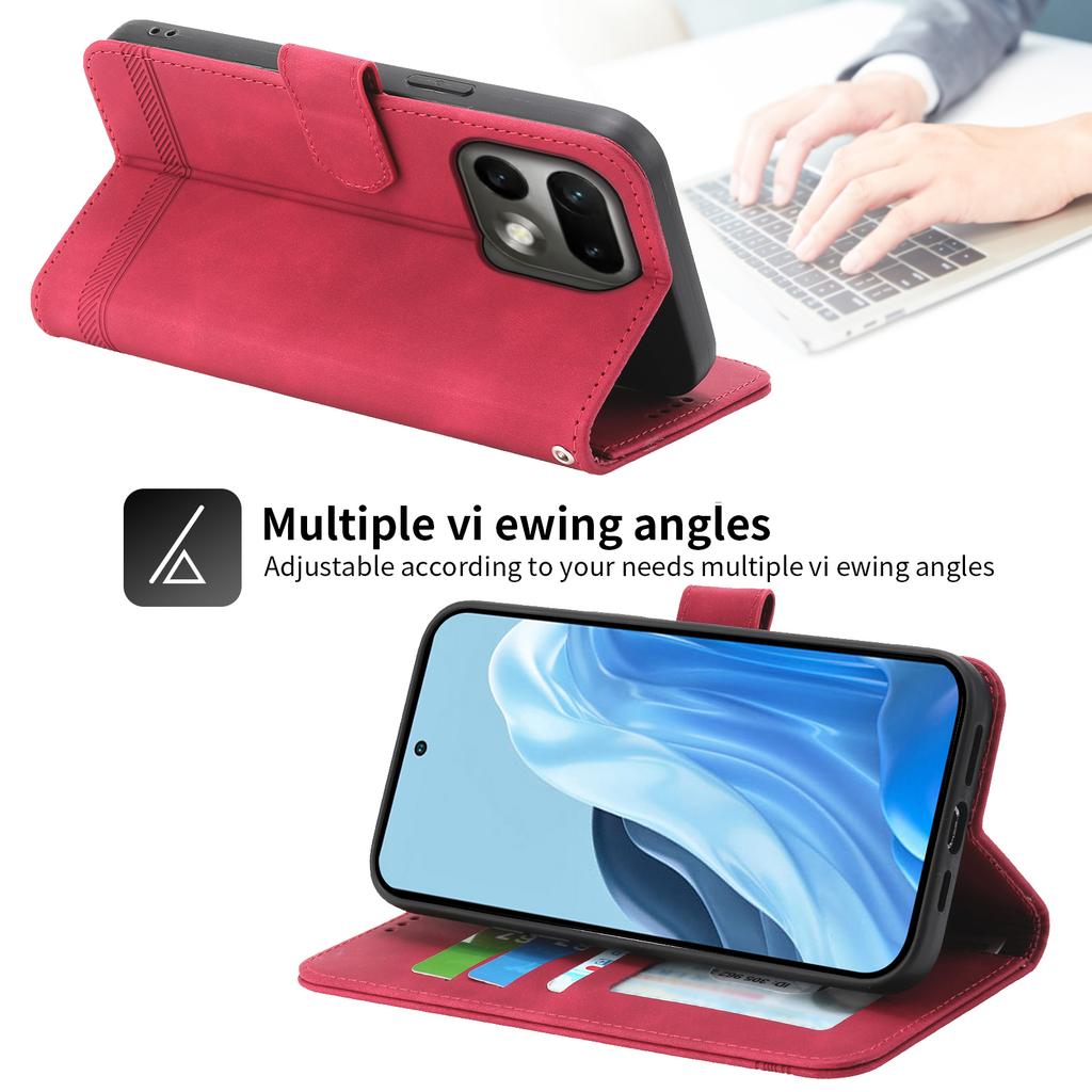 For iPhone 17 PU Leather Cases Flower Pattern Wallet Stand Phone Cover with Strap