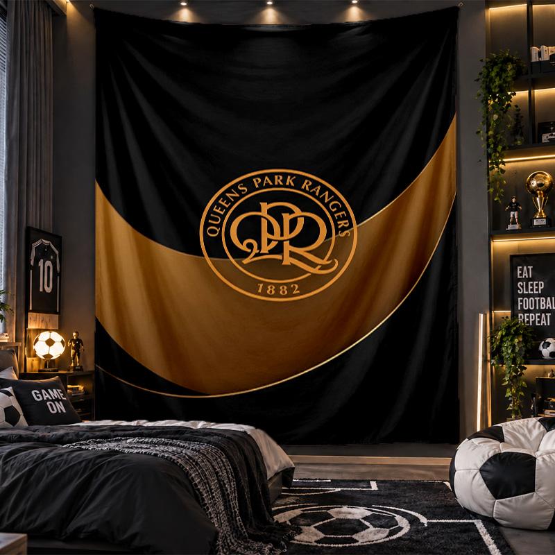 Wall Hanging Tapestry Queens Park Rangers Football Print Cloth for Living Room Bedroom Home Decor