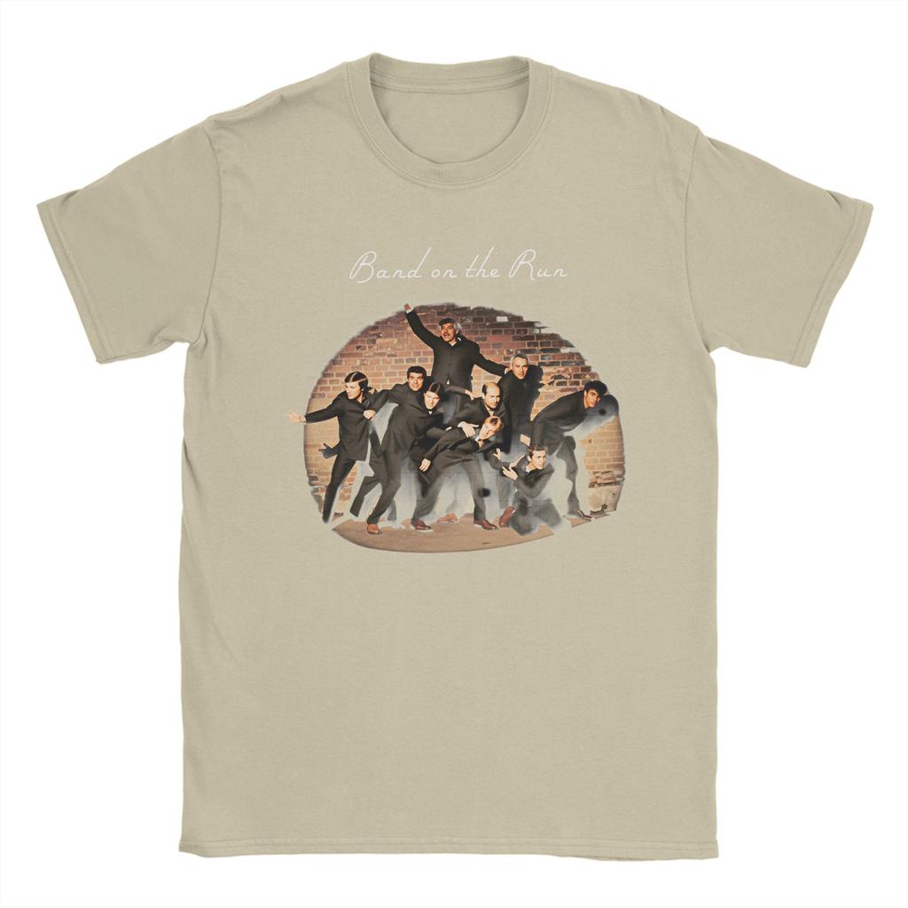 PaulsMcCartneys Unisex On The Run Unisexs T Shirts Amazing Tee Shirt Short Sleeve Crewneck TShirt Pure Cotton 4XL 5XL 6XL Clothing