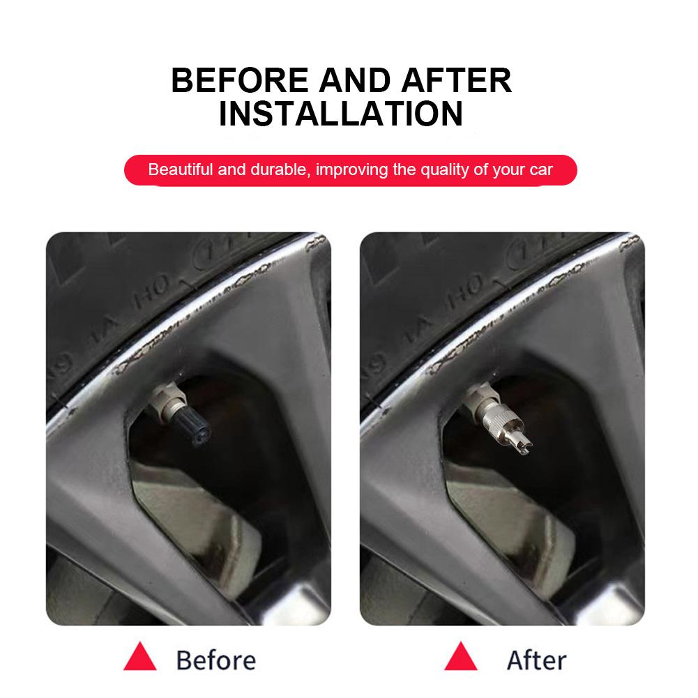 50 шт. Колпачки штока клапана с прорезной головкой Медные колпачки штока клапана шины Защита от пыли Универсальные для легковых автомобилей, внедорожников, грузовиков, мотоциклов, велосипедов