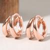 14K G.F. Newdy Simple One-Touch Ring Earrings Ea1926