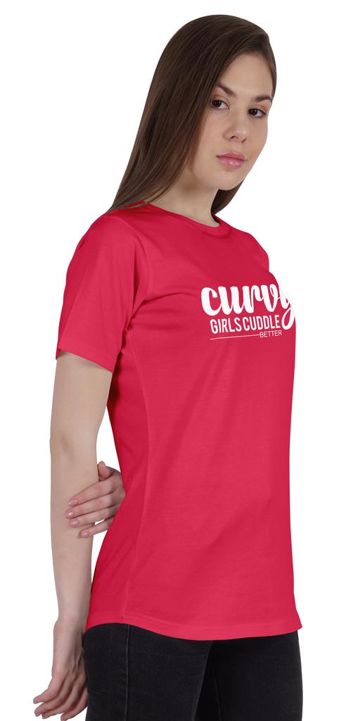 Inkmeso Женская футболка с принтом «Cutting Top» для пышных девушек Cuddle Better Graphic Print