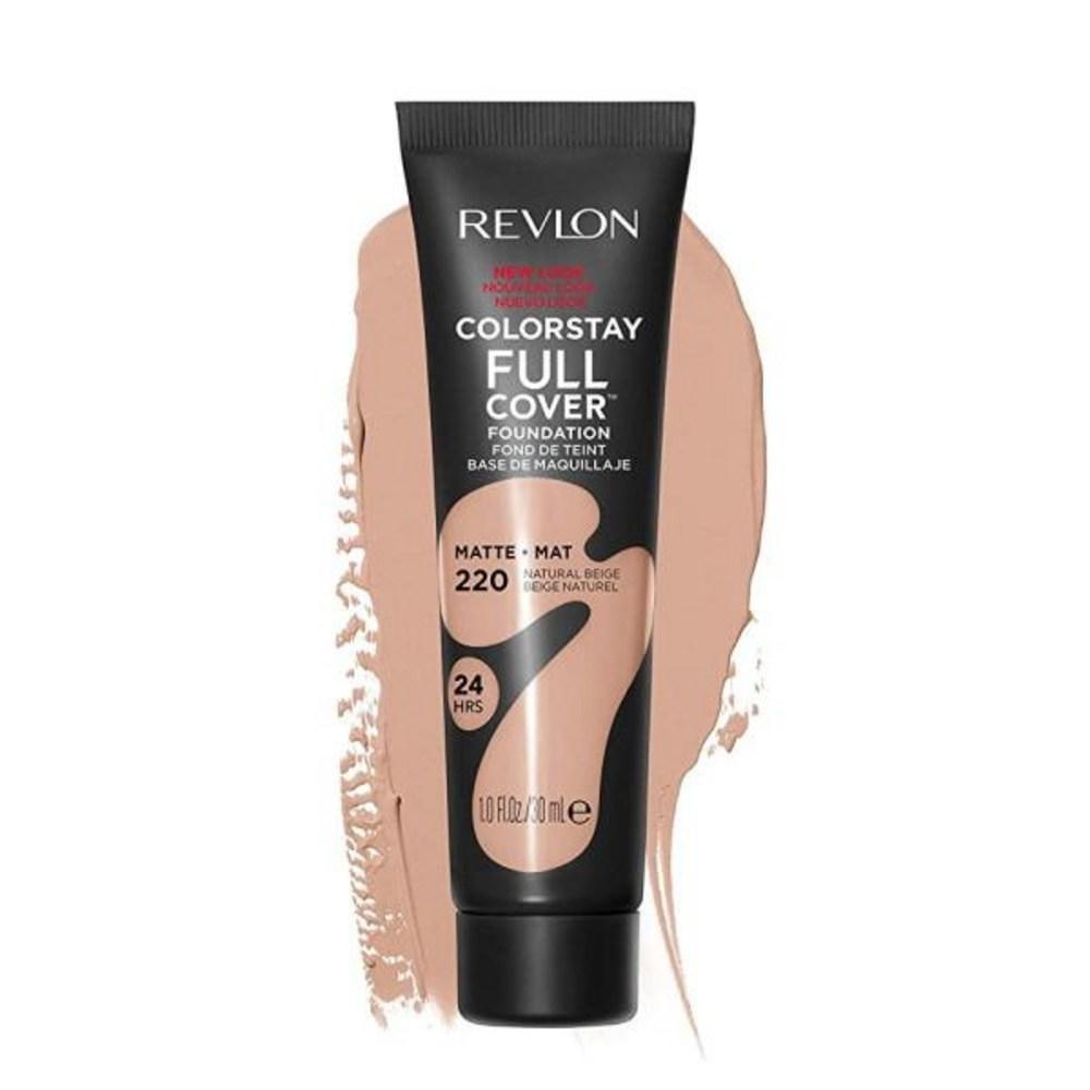 Revlon Colorstay Full Coverage Longwear Matte Foundation Heat Resistant and Sweat Resistant Face Makeup, 2) 1 Fl Oz Pack of 1 - Almond, None
