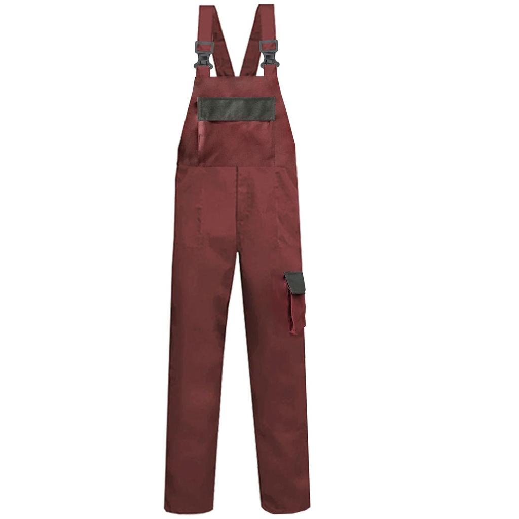 Unisex Pure Cotton Work Pants - Four Seasons Durable, Dirt & Wear-Resistant Plus Size Overalls for Machine Repair.