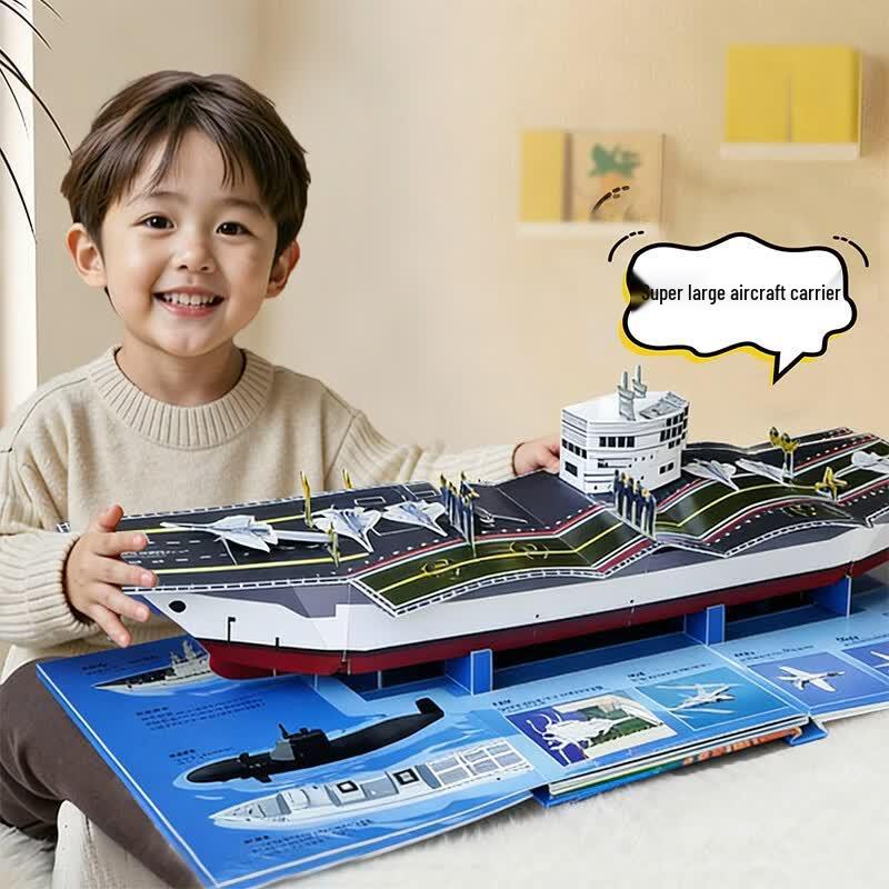 Interactive 3D Pop-Up Transportation Book for Kids