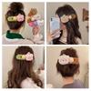 Plush Pudding Bear Large Duck Beak Hairpin Female Autumn Winter Grab Bangs Clip Disc Cute And G K5X4