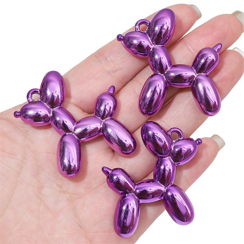 1/2 шт. акриловый гальванический УФ-шар подвеска в форме собаки подвески для изготовления ювелирных изделий своими руками серьги-браслеты