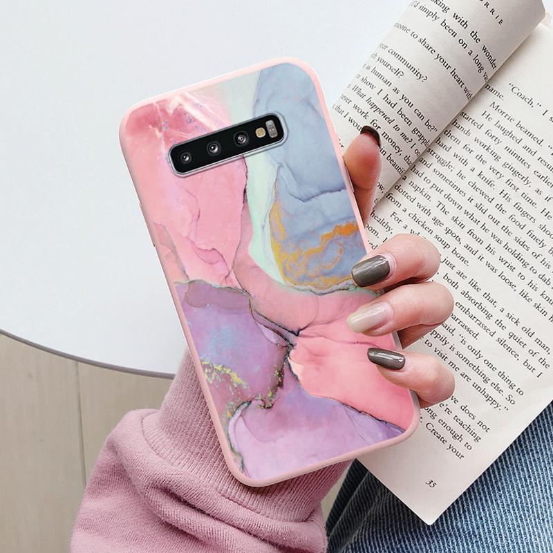 Цветной Роскошный Мраморный Чехол Для Samsung Galaxy S10 S 10 Plus S10E Fundas Мягкий ТПУ Защита Задняя Крышка Для Samsung S10 Ударопрочный