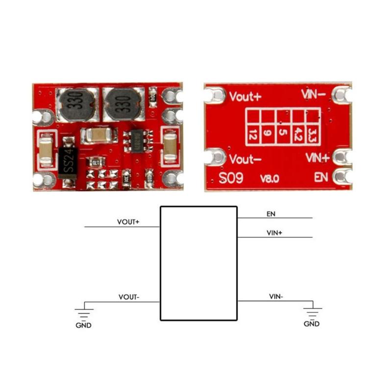 Adjustable Voltages Regulator Module 3V-15V Wide Input Ranges Auto Steps Up Down Converters For DIY Electronics Projects
