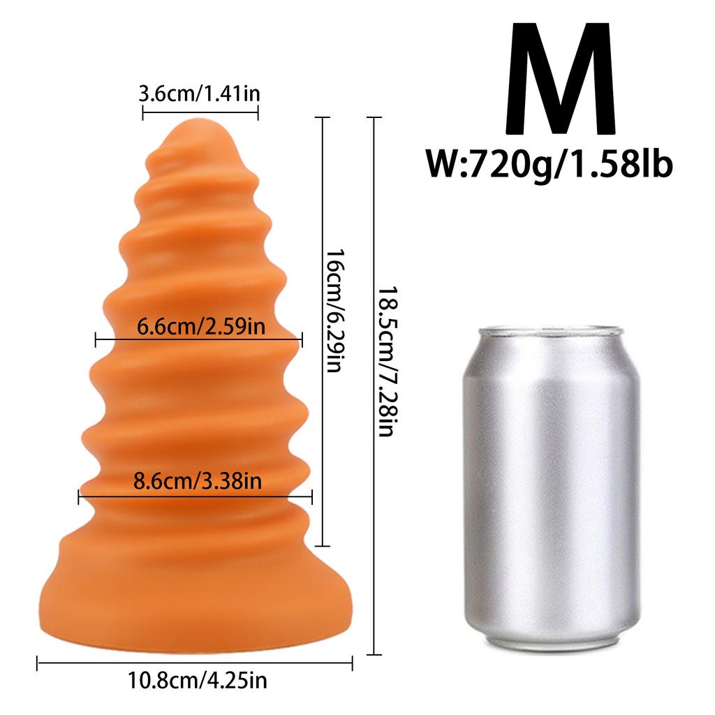 Супер большой винтовой гвоздь анальная пробка для мужчин и женщин задний корт расширительное устройство мастурбация жирная нить легко вставляется легкая секс-игрушка Climax SM