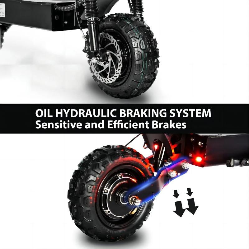 TOURSOR E5B Foldable Electric Scooter for Adults 6000W Motor 85km/h Speed 120km Range 60V40AH Battery 11-inch Off-road Tires