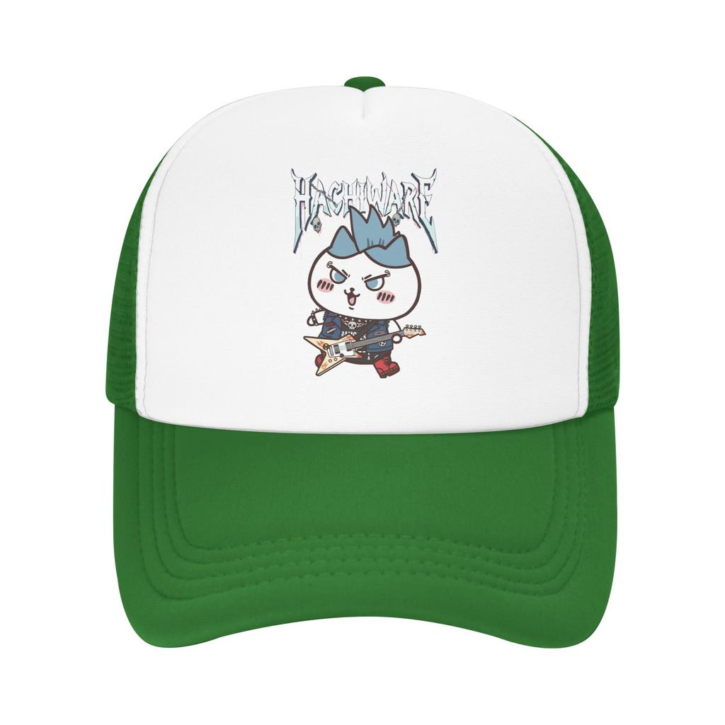 Chiikawas Hachiware Rock Band Member Trucker Hats Adult Fashion Dad Hat Sun Hat Racing Cap Adjustable Mesh Baseball Cap Summer
